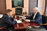 Достижения в экономике и сфере ЖКХ за пять лет, векторы роста и перспективы развития Андрей Травников обсудил с главой Ордынского района Олегом Орлом