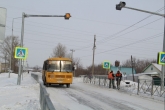 704 школьных маршрута ежедневно проходят очистку от снега в Новосибирской области