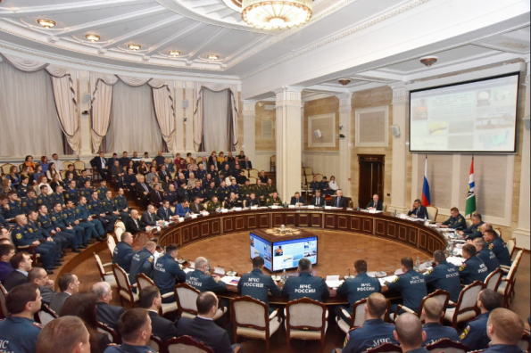 В Правительстве региона обсудили итоги работы единой системы РСЧС в регионах Сибири