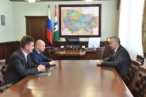 Губернатору представлен новый руководитель Управления Федеральной службы судебных приставов России по Новосибирской области