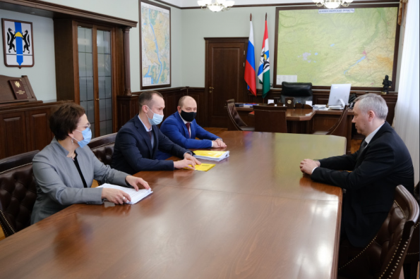 Губернатору представили нового руководителя Управления Федеральной антимонопольной службы по Новосибирской области