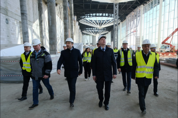 Реконструкция аэровокзального комплекса Толмачёво ведется по графику