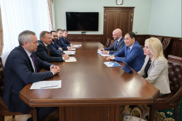 Андрей Травников обсудил с первым вице-президентом Газпромбанка Натальей Третьяк развитие ГЧП в сфере образования региона