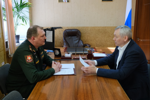 Губернатор Андрей Травников посетил Военный госпиталь Министерства обороны Российской Федерации