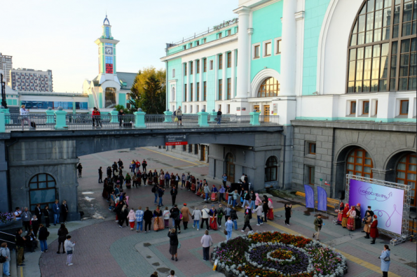 В Новосибирской области встретили межрегиональный туристический поезд «Сибирь здесь»